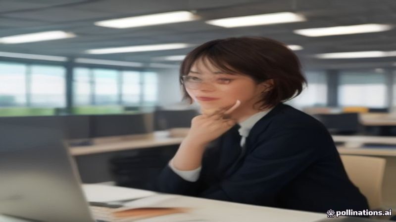 动漫网站客服团队在二次元风格工作室中处理用户留言